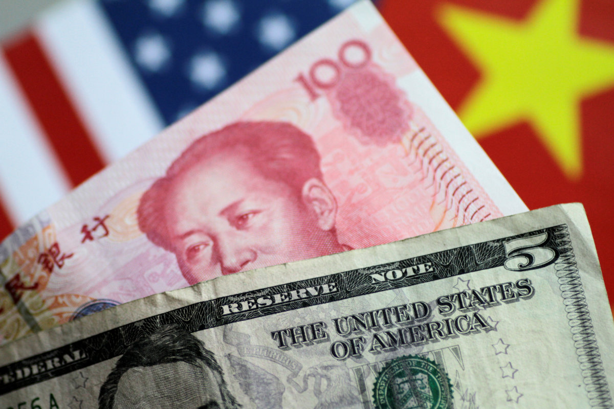 Yuan pulls off lows, yen slumps as China tussles with U.S. over currency policy