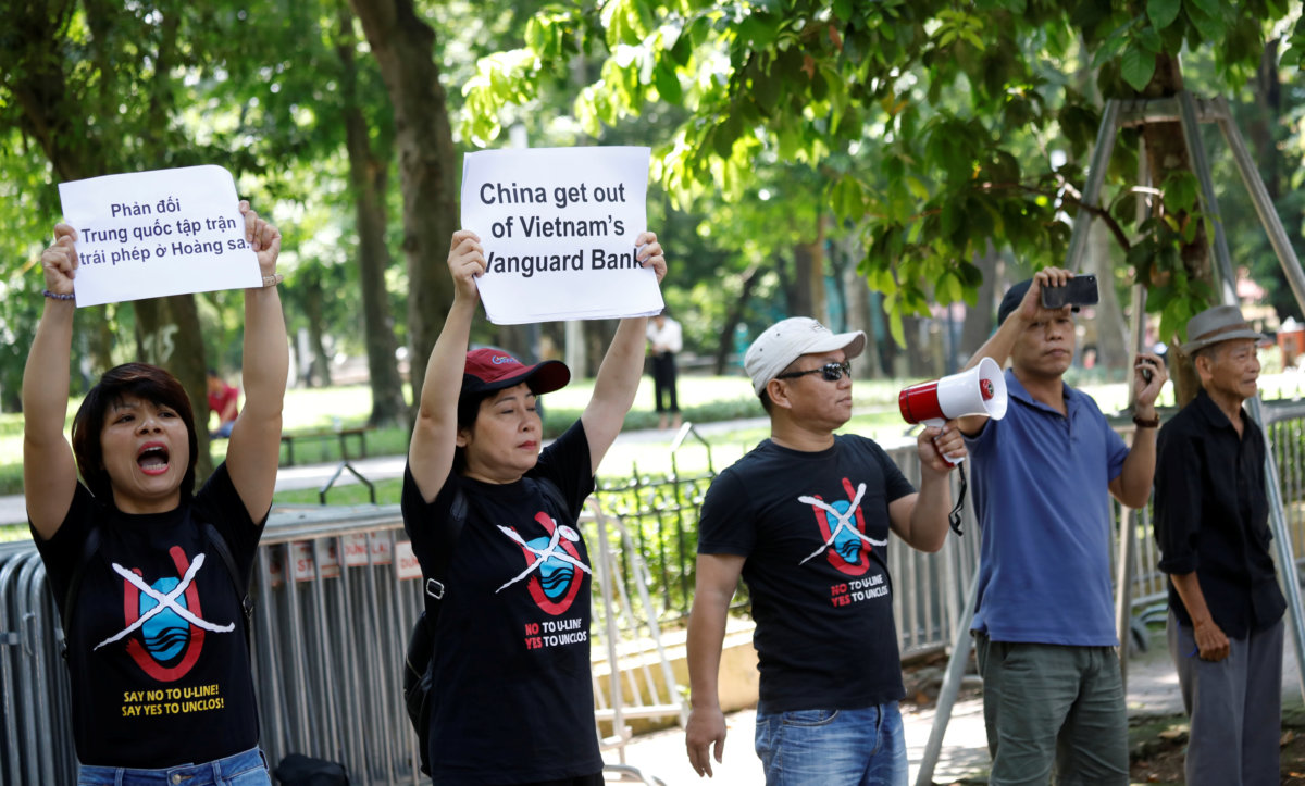 Vietnam police disperse protest at Chinese embassy over South China Sea standoff