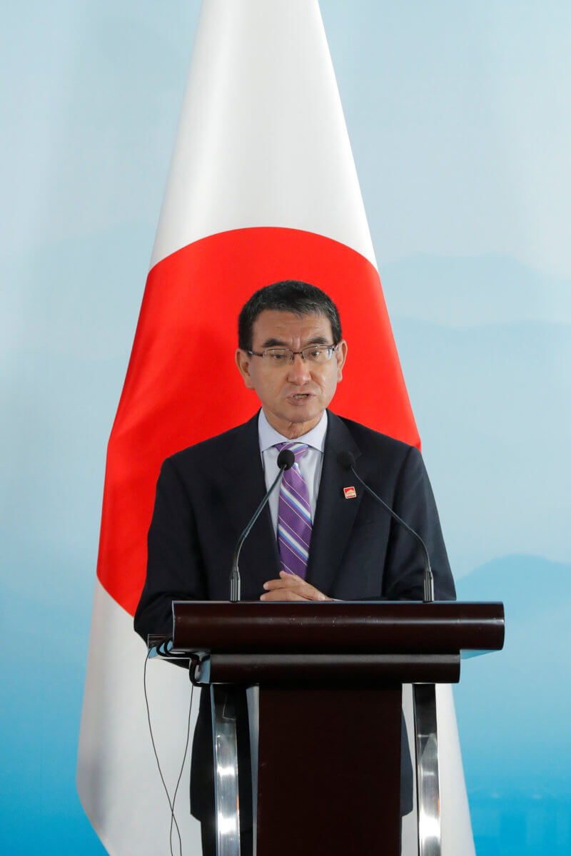 Japan’s foreign minister  Kono may move to defense in cabinet shuffle: Sankei