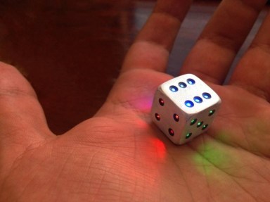 Light up your game with LED dice