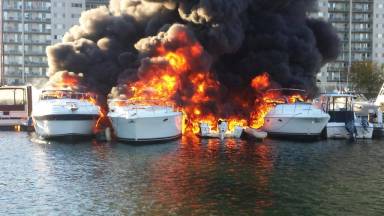 UPDATE: ‘Devastating’ fire at Quincy marina destroys docked boats