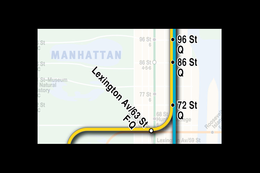 What color is the Second Avenue T line?