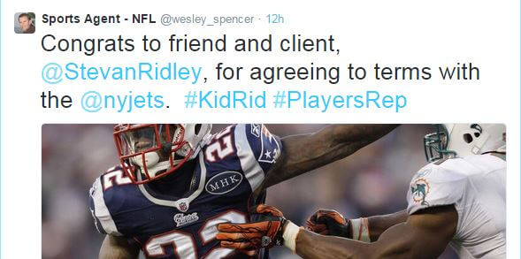 Stevan Ridley ditches Patriots, to sign with Jets