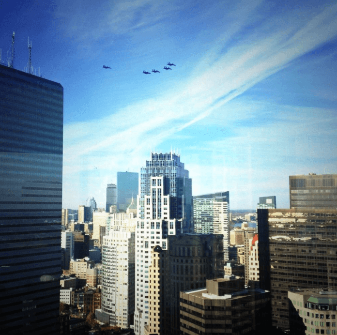PHOTOS: Boston reacts to noisy F-15 flyover