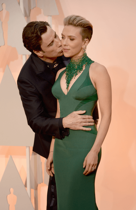 Oscars 2015: John Travolta kisses Scarlett Johansson, gives everyone the
