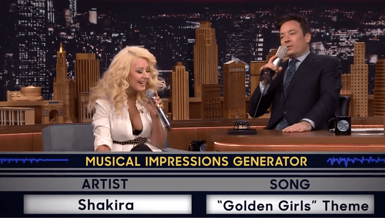 Video: Christina Aguilera does a spot on Britney Spears impression