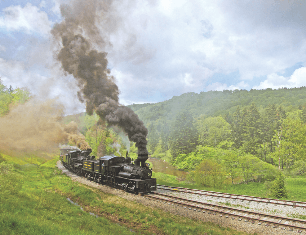Scenic train rides in West Virginia