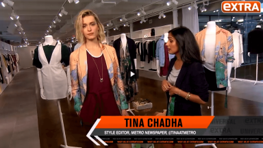 Metro style editor Tina Chadha talks spring fashion on ‘Extra’