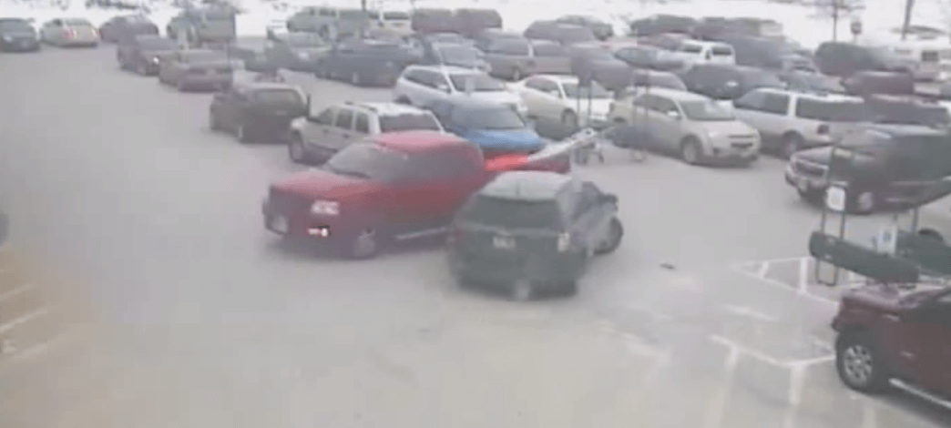 VIDEO: Driver crashes into nine cars in parking lot, is the worst
