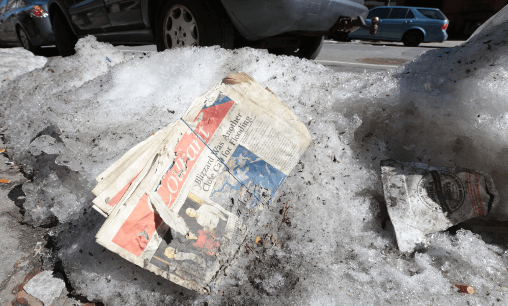 Boston tackling mounds of trash left in wake of snow melt