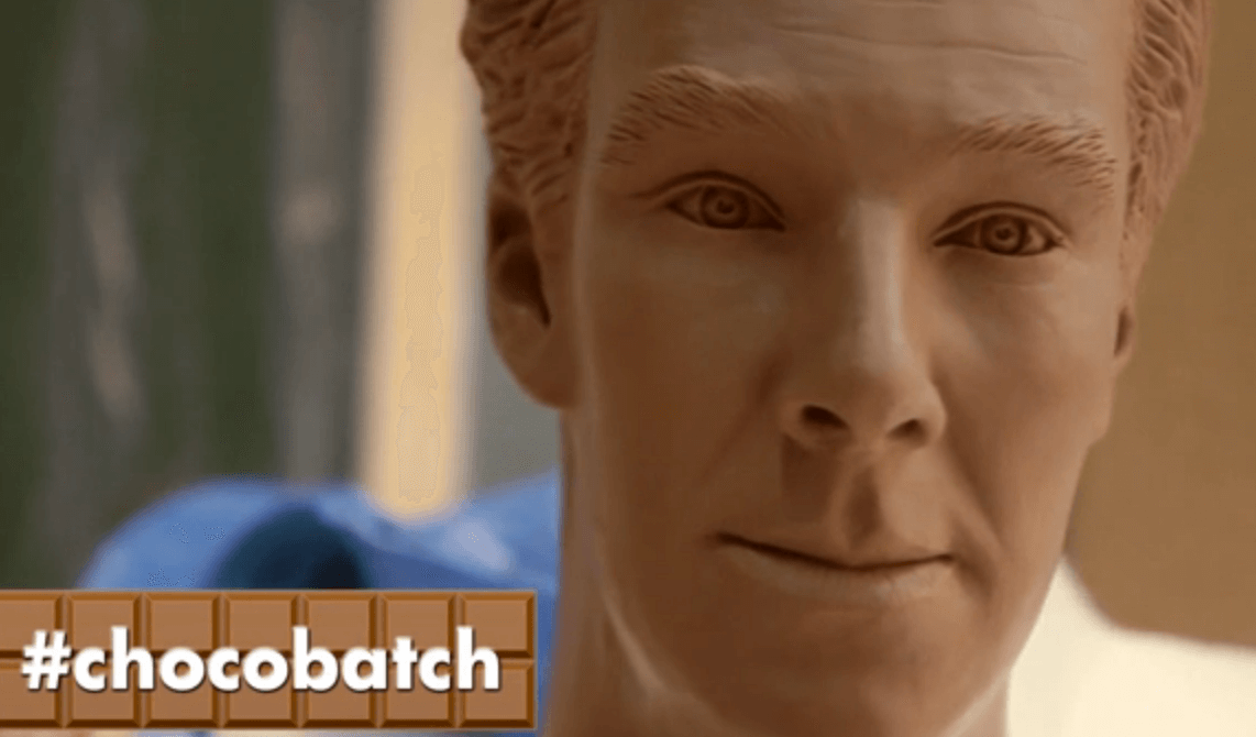 This life-size chocolate Benedict Cumberbatch is a miracle