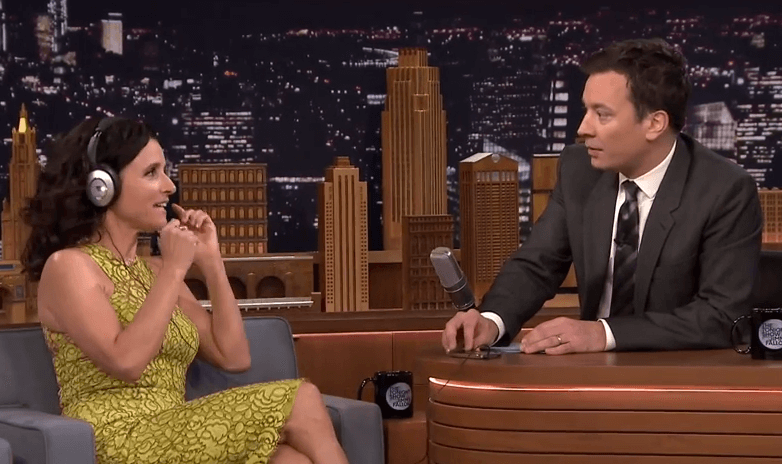 Video: Jimmy Fallon and Julia Louis-Dreyfus play The Whisper Challenge