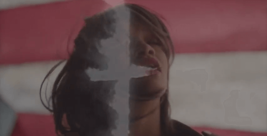Rihanna gets political in ‘American Oxygen’ music video
