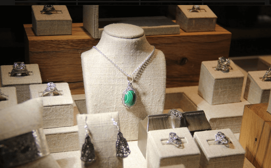 Vintage jewelry designed and displayed in Virginia