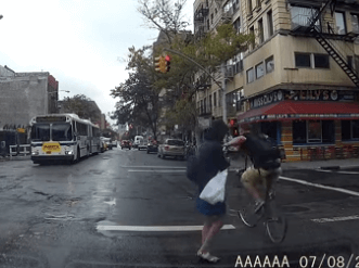 VIDEO: Man on bike steals iPhone, gets chased after by another bicyclist