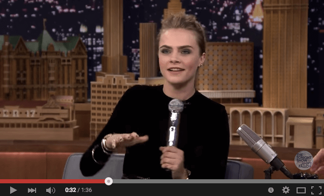 Cara Delevingne shows off her hidden talent on Jimmy Fallon