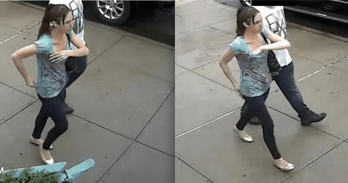 Woman caught on video stuffing bra after burglary
