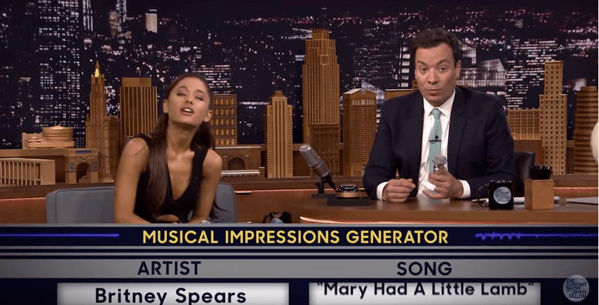 Watch Ariana Grande play ‘Wheel of Musical Impressions’ on ‘The Tonight Show’