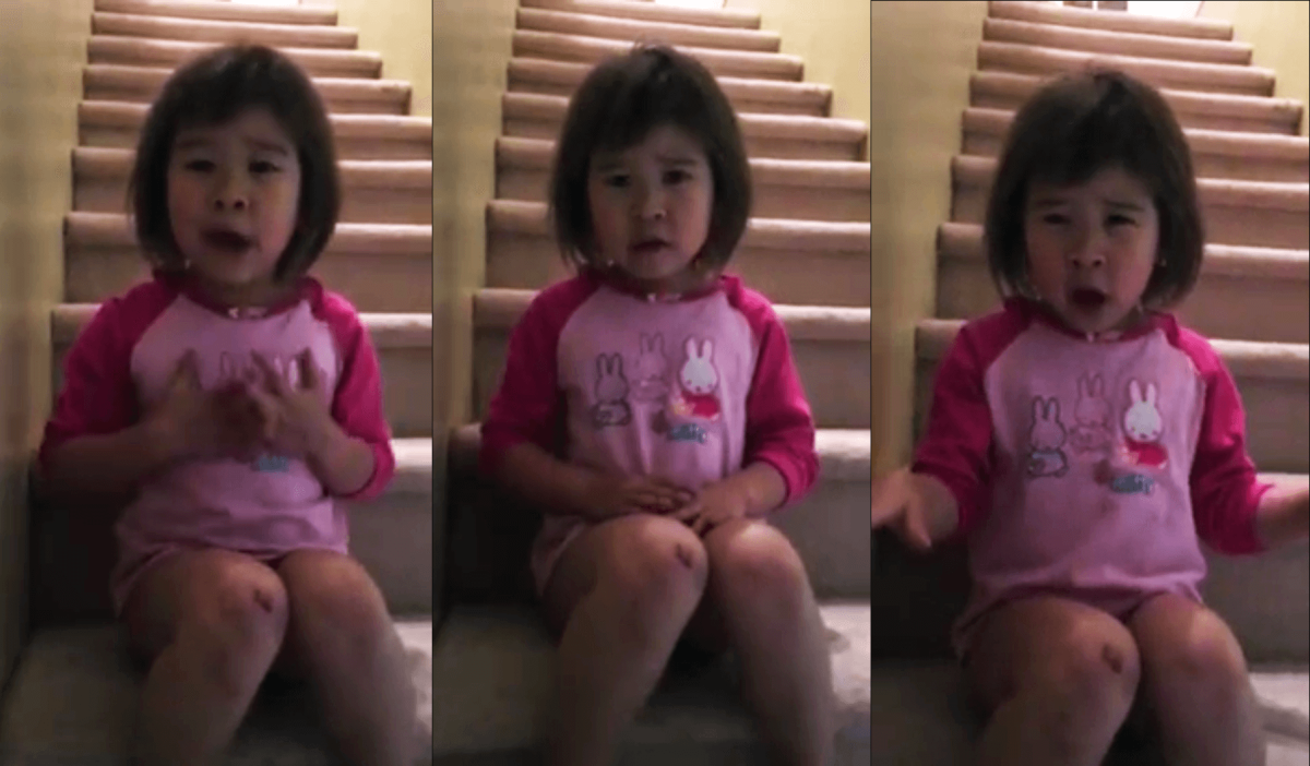 VIDEO: Cute little girl wants her parents to be friends; is way too