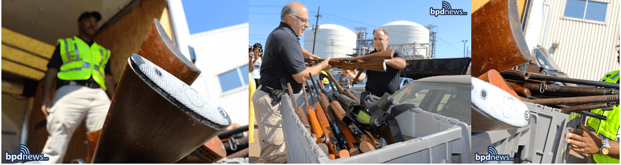Boston Police scrap, recycle recovered guns