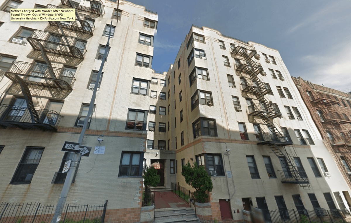 Again: Bronx mother tosses baby to her death from apartment window