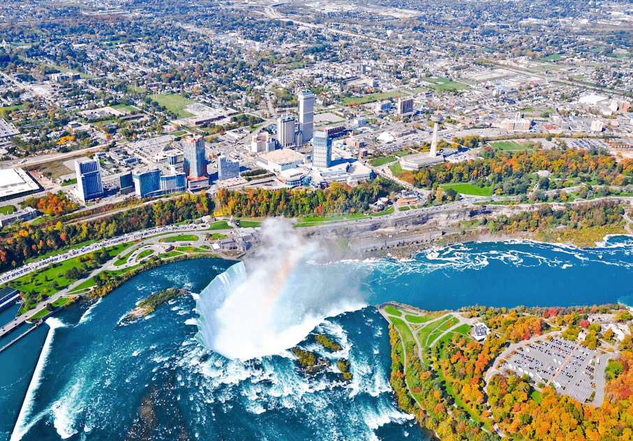 Beyond the falls in Niagara