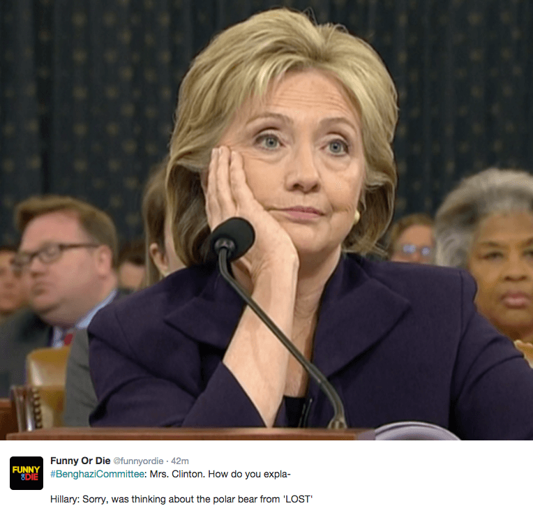 Hillary Clinton’s Benghazi hearing, the best memes