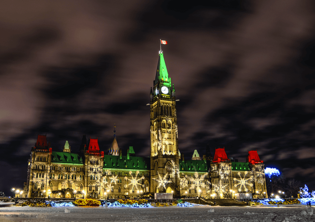 Christmas lights across Canada