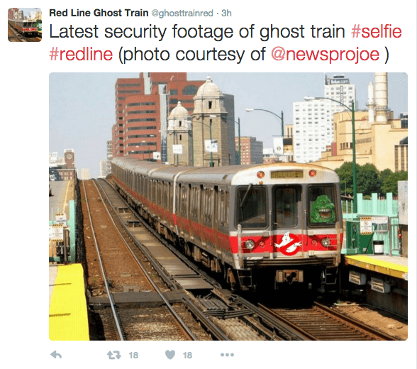 Red Line ‘Ghost Train’ Twitter account pokes fun at MBTA scare