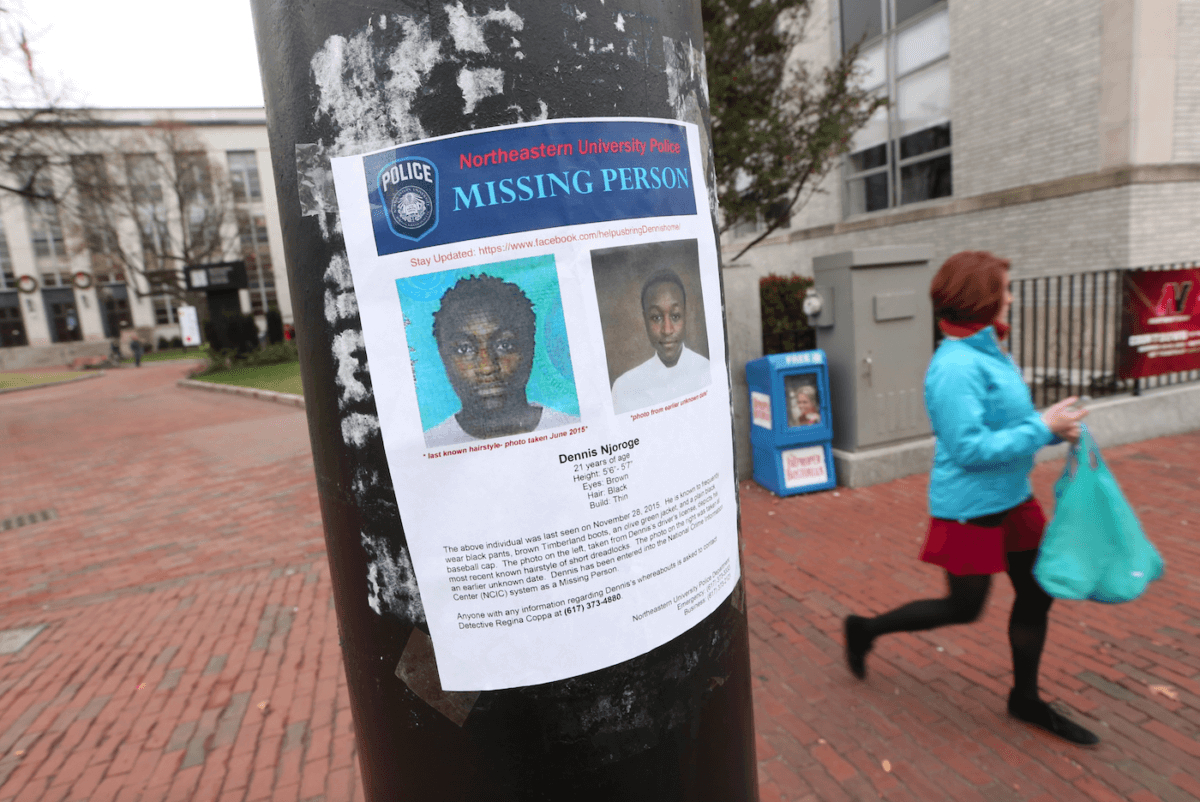 Many pitch in as family searches for missing Northeastern University student