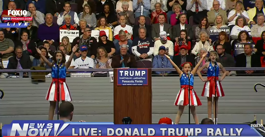 VIDEO: ‘USA Freedom Kids’ perform at Trump rally in Florida