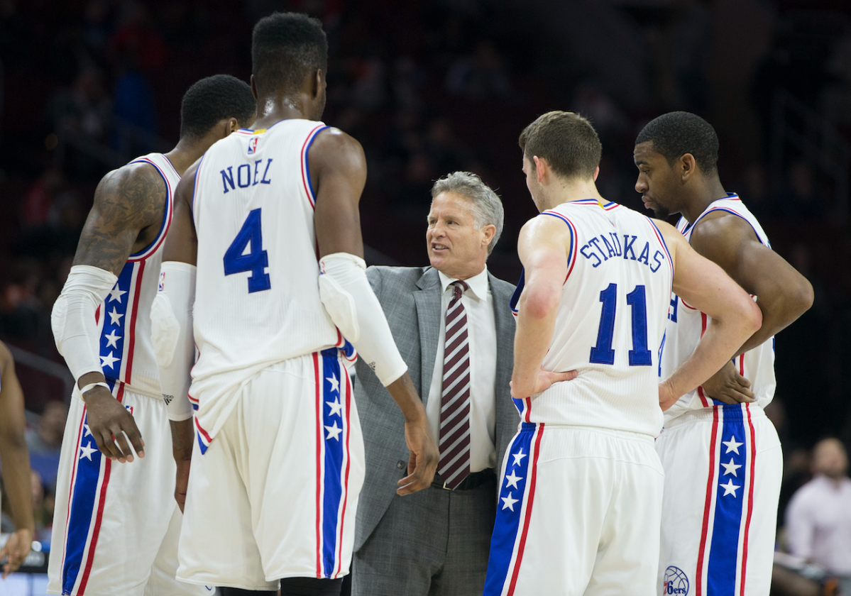 Sixers’ Brett Brown says decisiveness is good, team can’t be ‘half pregnant’