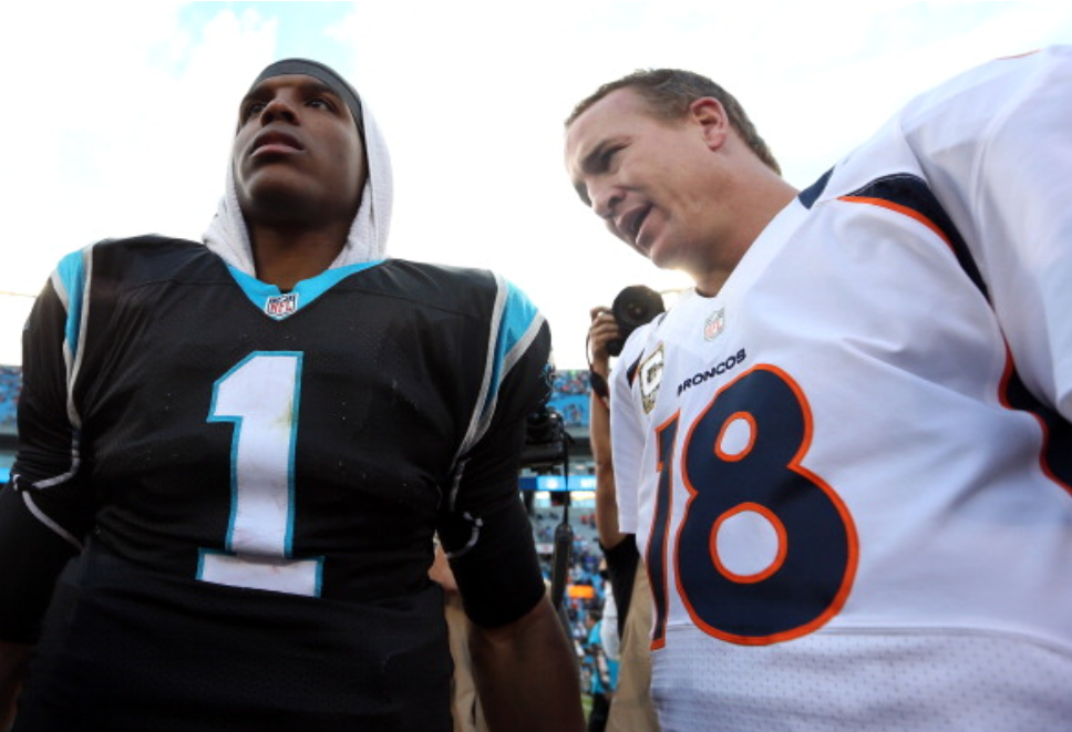 Manning and Newton a contrast in styles on and off the field