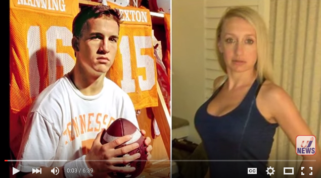 What did Peyton Manning allegedly do to college trainer Jamie Naughright?