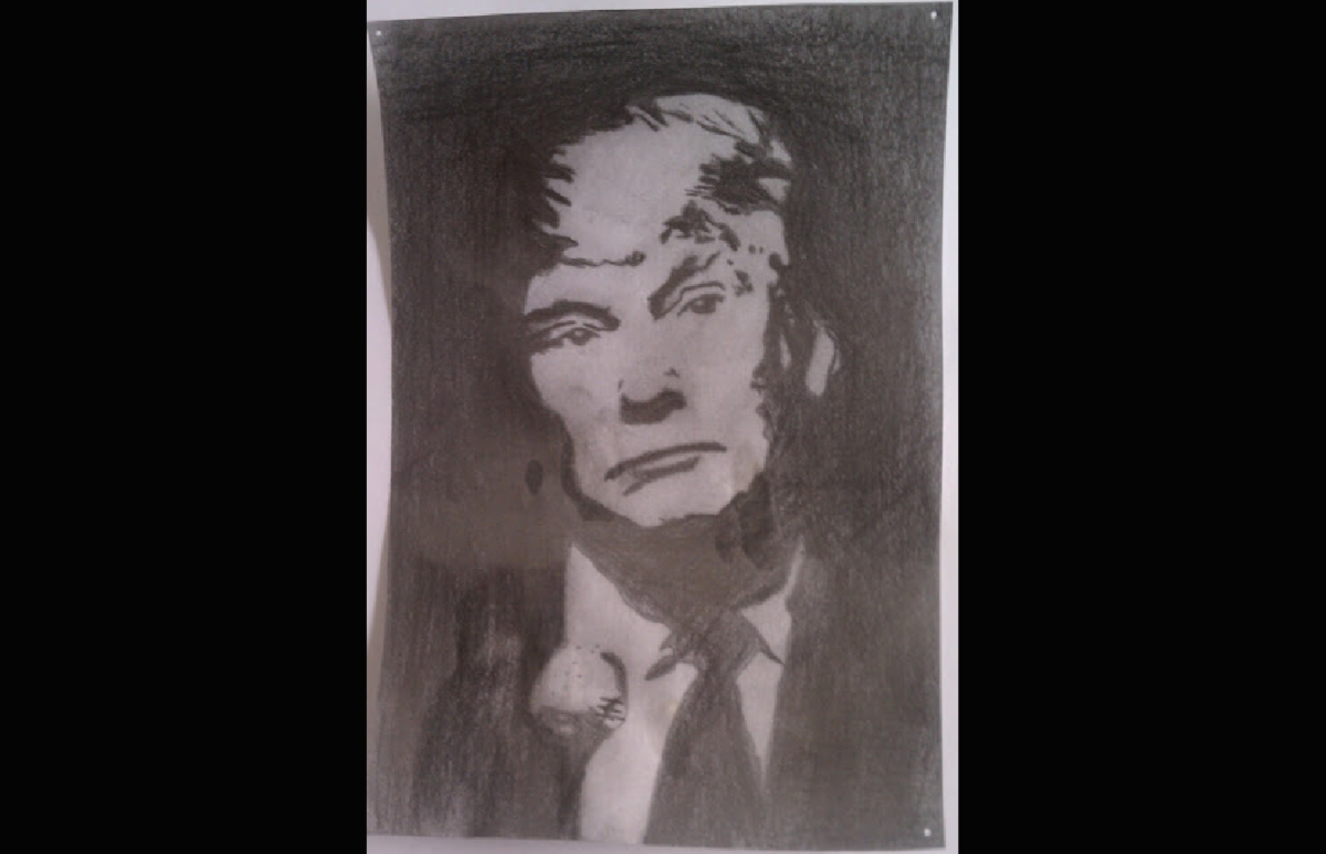 Artist covers Trump portrait with semen, because, art