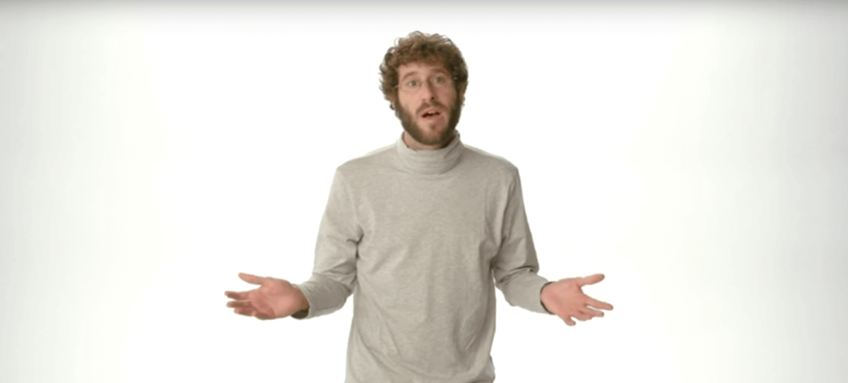 Watch rapper Lil Dicky lecture the Internet about wearing condoms