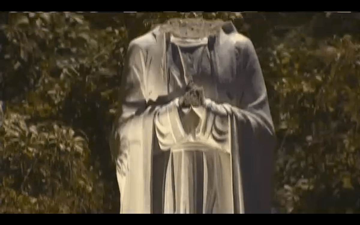 Another statue vandalized at Boston-area church