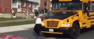 Father dragged by Boston school bus driver: Video