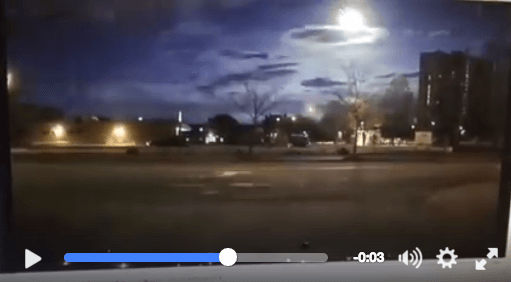 New England fireball caught on cop’s dashcam