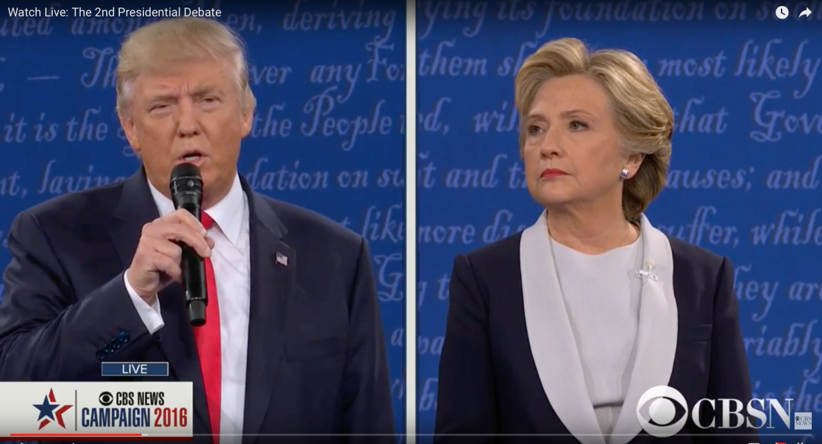 Missed the second presidential debate? Watch Clinton and Trump spar hard