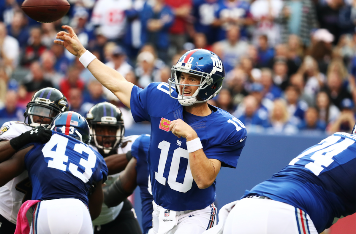 Eli Manning back on track, needs to keep it going in London vs. Rams