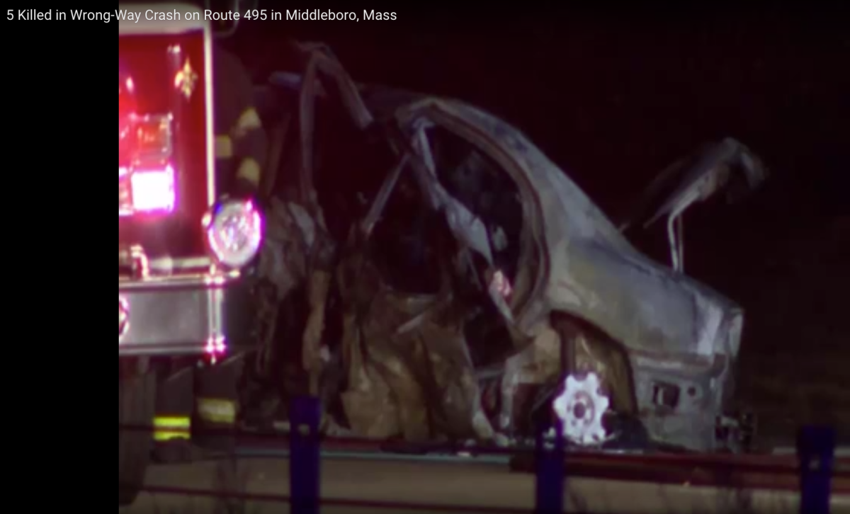 5 killed in fiery crash on Middleborough highway