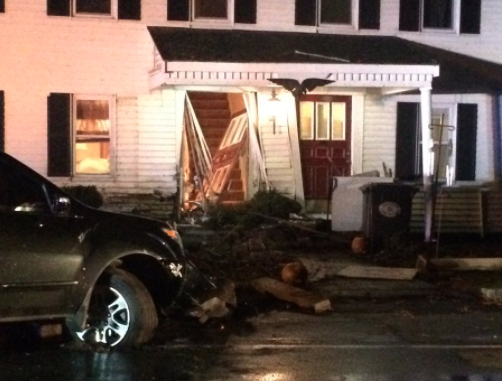Car slams into Northborough home after chase