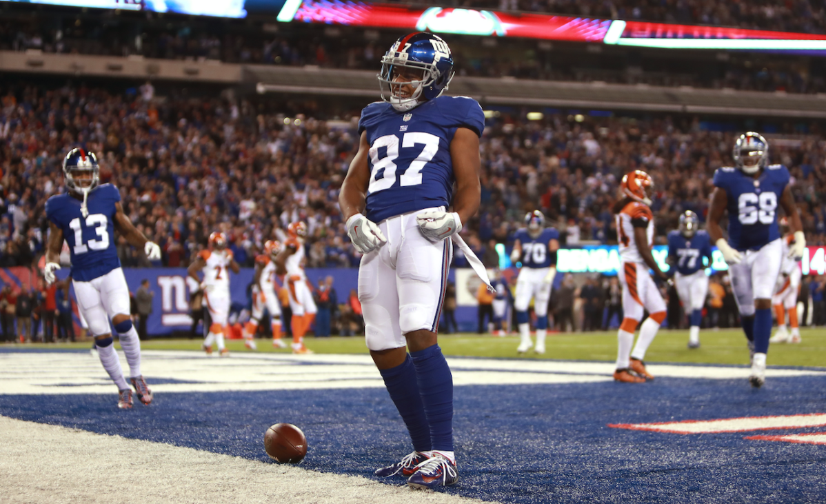 Eli Manning apologizes to Sterling Shepard for not looking his way vs. Browns