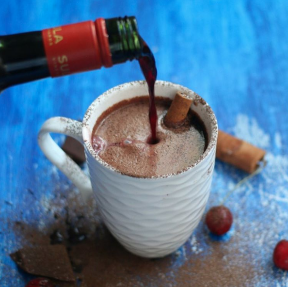 Red wine + chocolate = a merry match made for your mouth