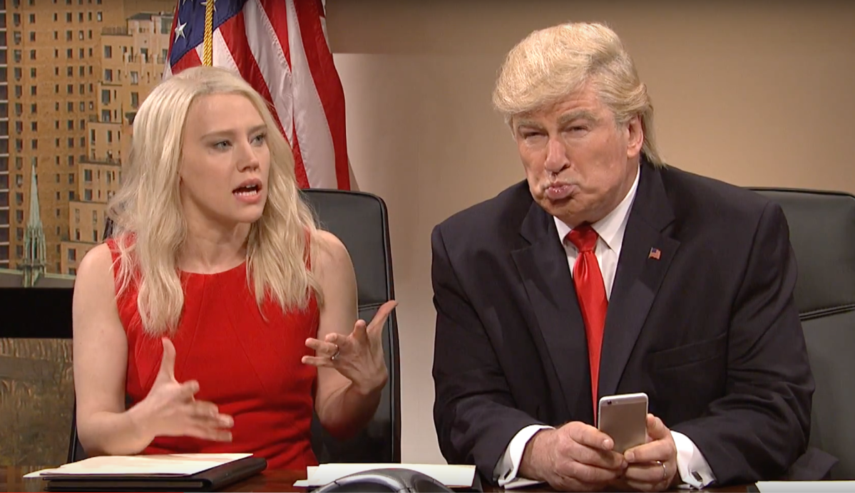 Video: Donald Trump live tweets about “unwatchable” SNL as show mocks his