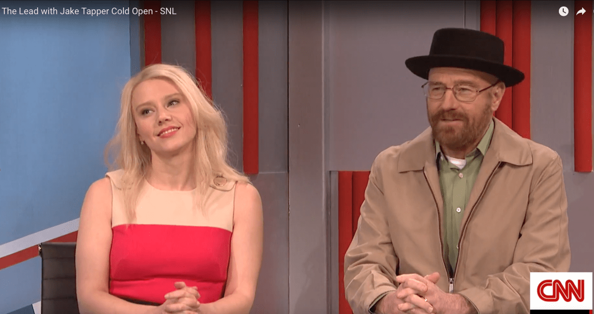 WATCH: Bryan Cranston cooks up trouble with Trump on SNL