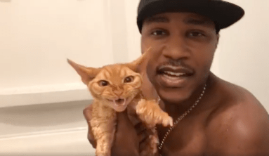 VIDEO: ‘Cat Rapper’ serenades his kitty in the bathtub