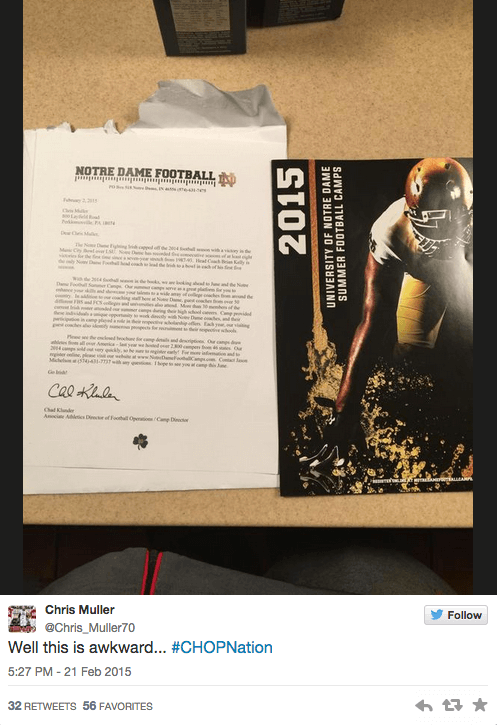 Notre Dame sends current Rutgers guard recruiting letter