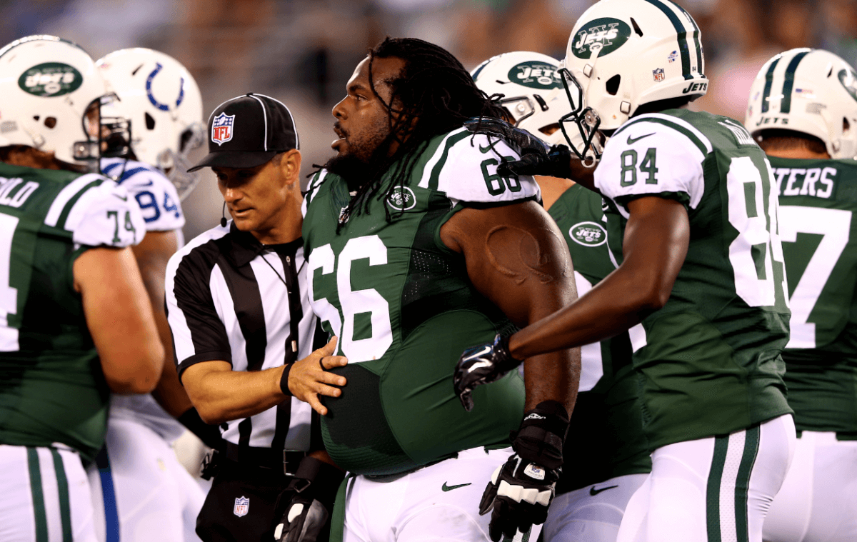 Jets guard Willie Colon happy to be back on field